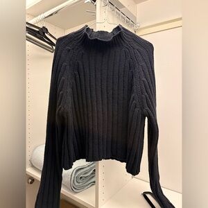 American Eagle Outfitters Black Cowl Neck Sweater